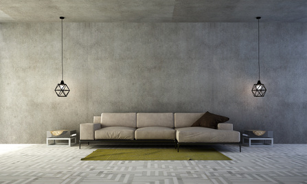 The modern loft living room interior design
