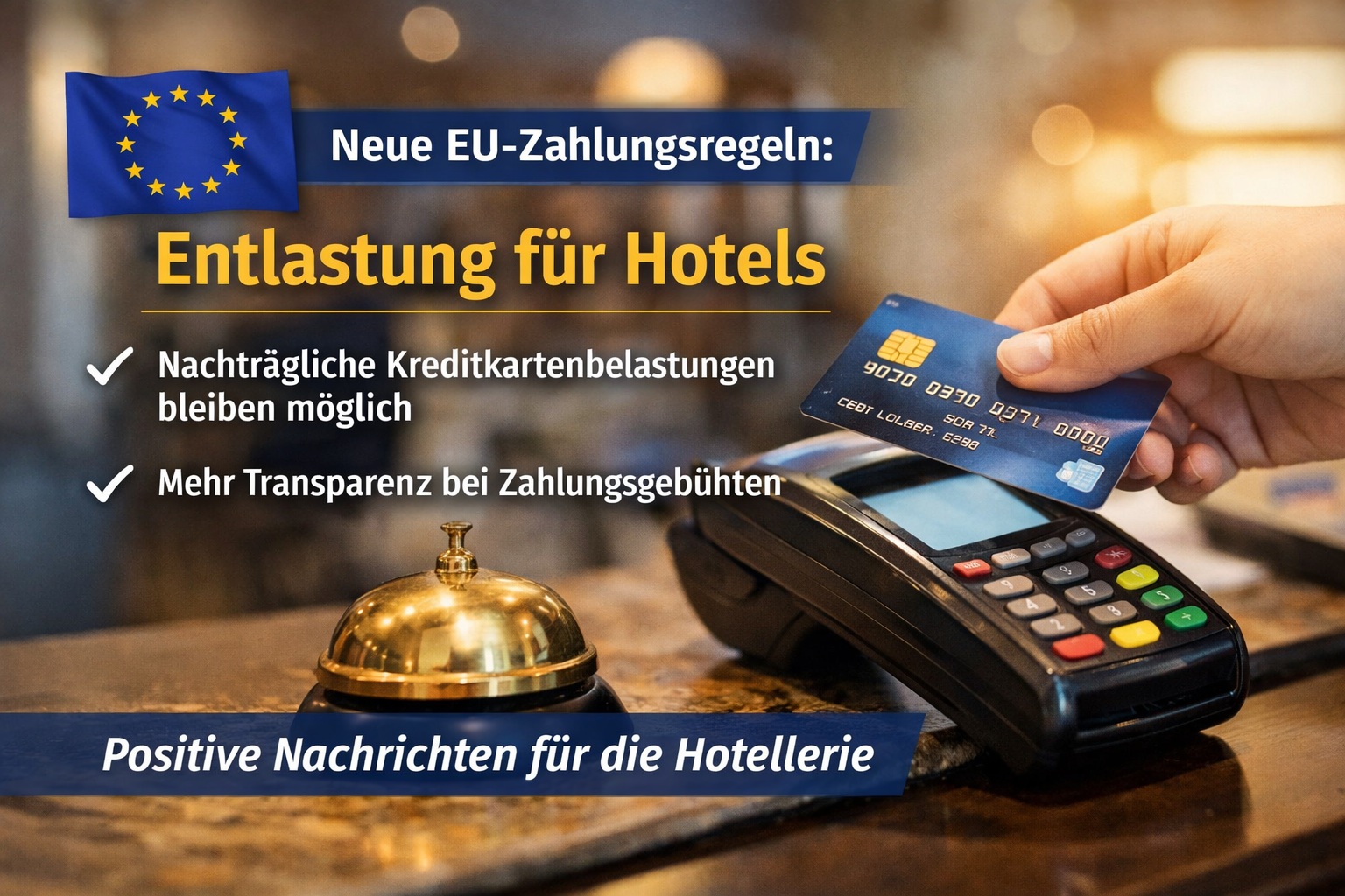 POS mit Kreditkarte im Hotel
